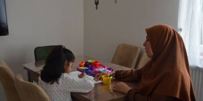 Minik Meryem, koruyucu ailesinin en özel çocuğu oldu