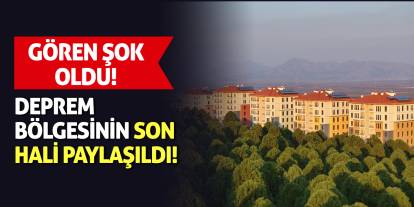 Deprem bölgesinin son hali paylaşıldı! Gören Şok Oldu
