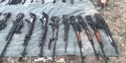 Pençe-Kilit Operasyon bölgesinde çok sayıda silah ve mühimmat ele geçirildi