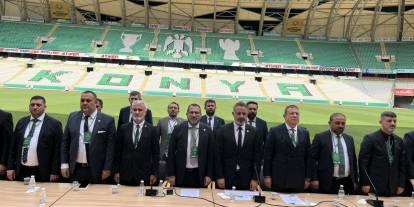 Konyaspor'da Başkan Ömer Korkmaz Genel Kurul'da açıklamalarda bulundu