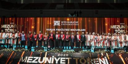 KTO Karatay Üniversitesi'nde mezuniyet coşkusu yaşandı