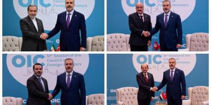 Dışişleri Bakanı Fidan, İran, Tunus, Suriye ve Yemenli mevkidaşları ile bir araya geldi