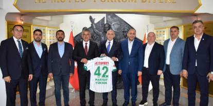 Konyaspor'dan Konya Emniyet Müdürü'ne ziyaret