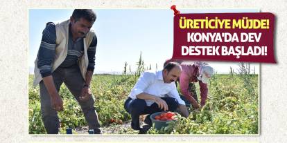 Üreticiye müjde! Konya'da dev destek başladı!