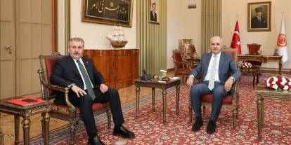 TBMM Başkanı Kurtulmuş, BBP Genel Başkanı Destici'yi kabul etti