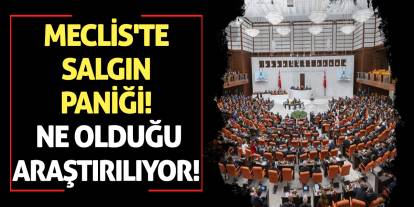 Meclis'te salgın paniği! Ne Olduğu Araştırılıyor!