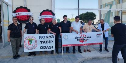 Konya'da görev yaptığı hastanede öldürülen Dr. Ekrem Karakaya, anıldı