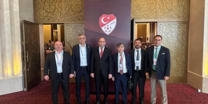 Konyaspor yöneticileri TFF Genel Kuruluna katıldı