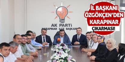 İl Başkanı Özgökçen'den Karapınar Çıkarması!