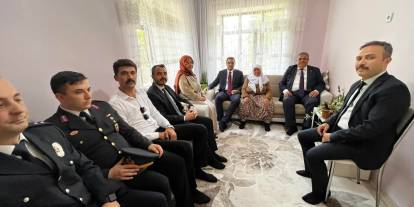 Bozkır'da 15 Temmuz gazisi Albay Aziz Yılmaz ziyaret edildi!
