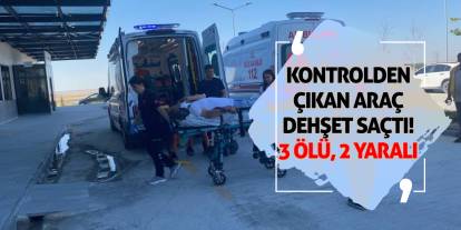 Kontrolden Çıkan Araç Dehşet Saçtı! 3 Ölü, 2 Yaralı