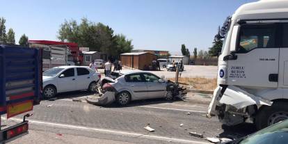Ereğli'de zincirleme trafik kazası: 4 yaralı