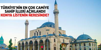 Türkiye’nin En Çok Camiye Sahip İlleri Açıklandı! Konya Listenin Neresinde?