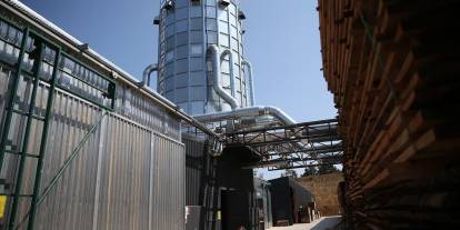 Fabrikanın talaşı enerji olarak geri dönüyor