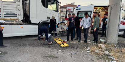 Konya'da feci kaza! Tır ile motosiklet çarpıştı: 1 ölü