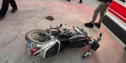 Konya’da korkutan çarpışma! Motosiklet ile otomobil çarpıştı! Yaralılar Var