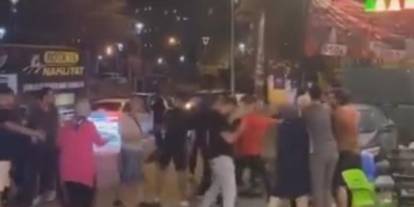 Esnaf kavgası! Sandalyeler havada uçuştu