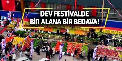 O güne plan yapmayın! Dev festivalde bir alana bir bedava!