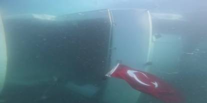40 Milyon Liralık Yatın Batışı Su Altından Görüntülendi