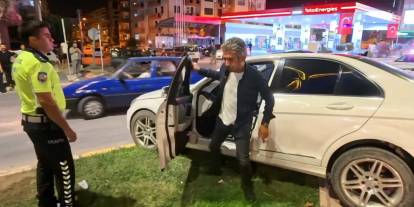 Alkollü sürücü, 'Hayvan mıyım ben' diyerek isyan etti!