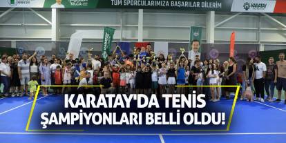 Karatay'da Tenis Şampiyonları Belli Oldu! İşte Kupanın Sahipleri!