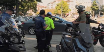 Konya'nın 6 ilçesinde sıkı denetim! 36 motosiklet trafikten men edildi!