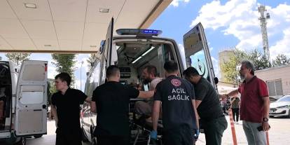 Aracından indi yolcu minibüsü çarptı!