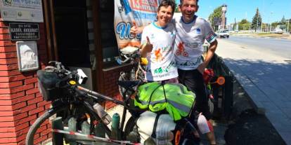 Dünya turuna pedal çeviren çiftin durağı Konya oldu