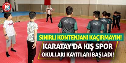 Karatay'da Kış Spor Okulları Kayıtları Başladı! Sınırlı Kontenjanı Kaçırmayın!