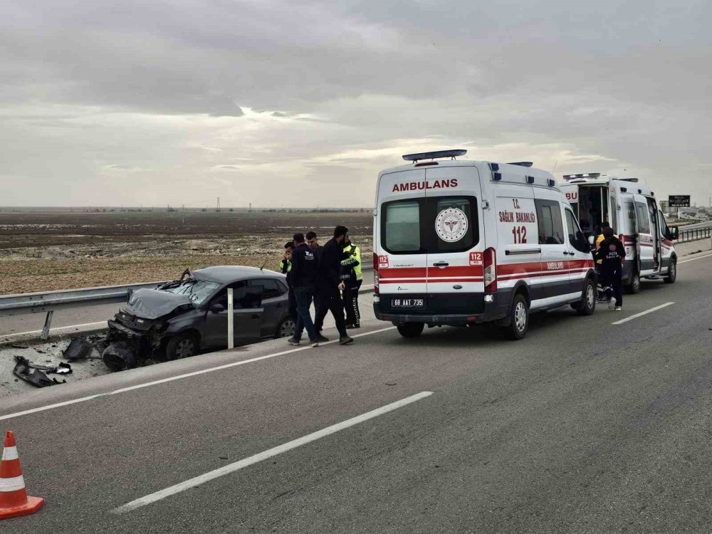 Konya -Aksaray yolunda kaza: 3 yaralı